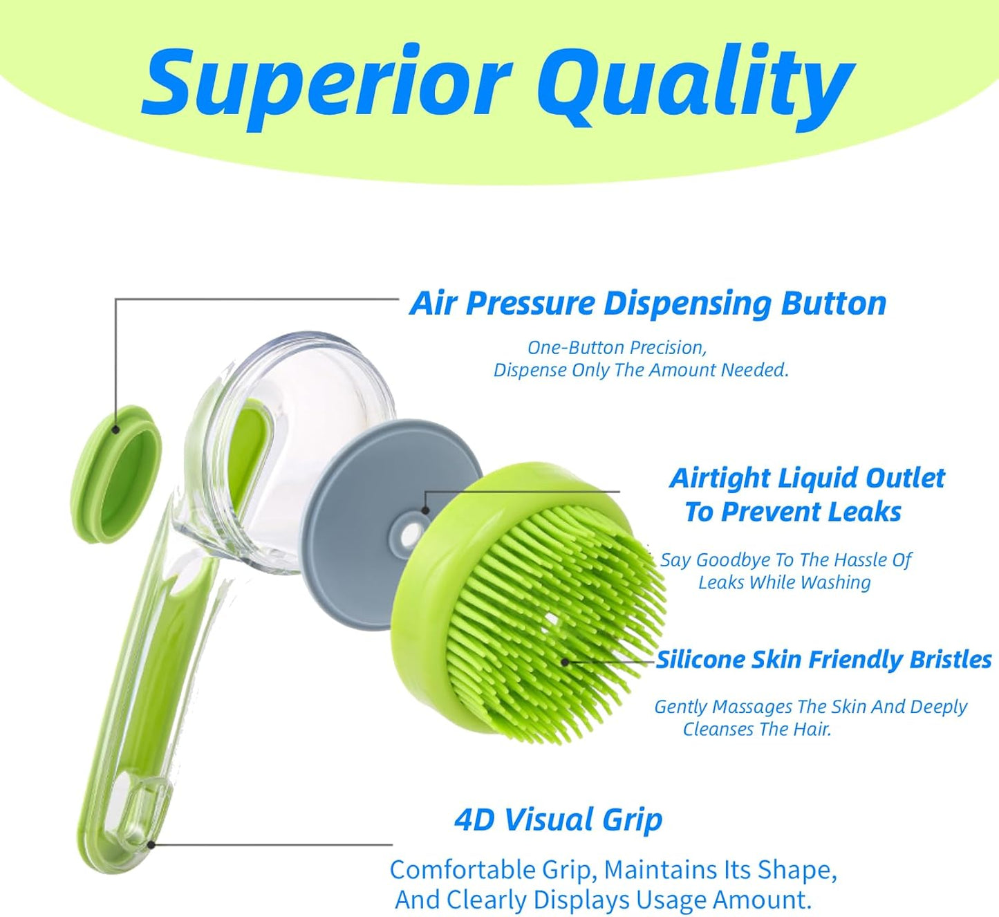 Transform Bath Time into a Spa Experience with the 2-in-1 Dog Bath Brush and Soap Dispenser - Perfect for All Breeds!